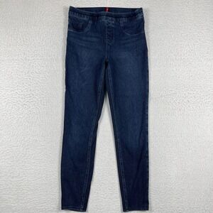 Spanx Leggings Womens Medium Blue Jeanish Ankle Shaping Comfort‎ Casual Career